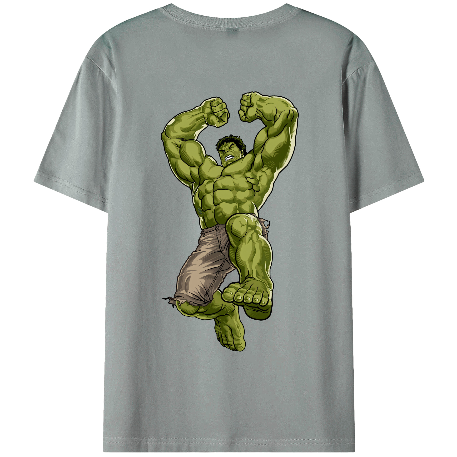 （画像用） アベンジャーズ The Avengers 綿100％ メンズ半袖Tシャツ（バックプリント） 通気性